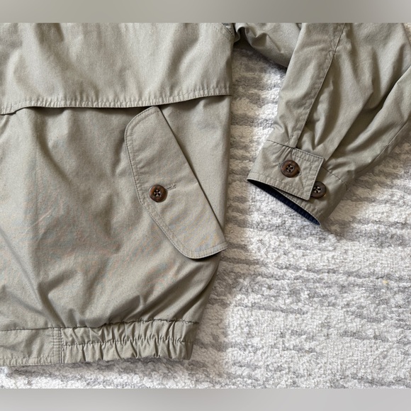 London FOG Khaki Jacket with Red Lining - Picture 3 of 8